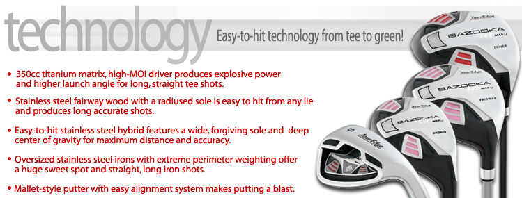 Dětský golfový set Tour Edge HT MAX-J