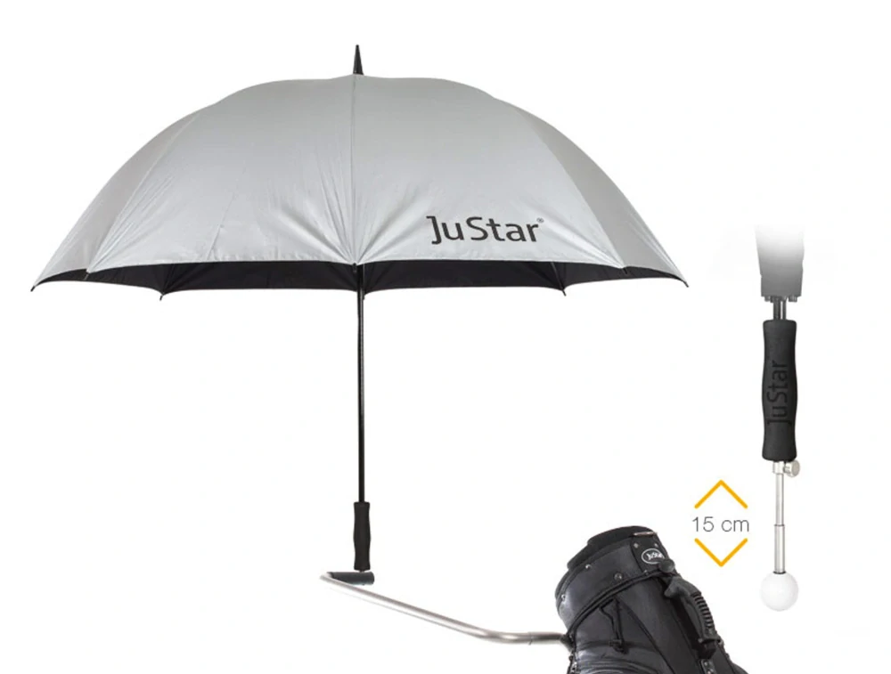 JuStar golfový deštník s hrotem teleskopický