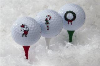 Top Flite golfové míče 3ks - vánoční motiv