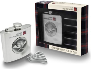 Colin Montgomerie Hip Flask set
